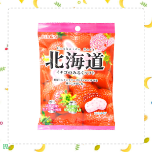 日本RIBON北海道草莓牛奶軟糖66g