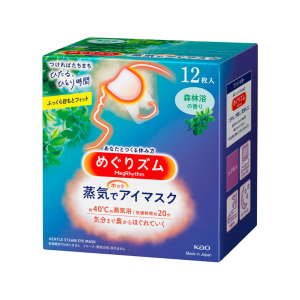 ($100/2盒) KAO溫熱蒸氣眼膜-森林沐浴香12片